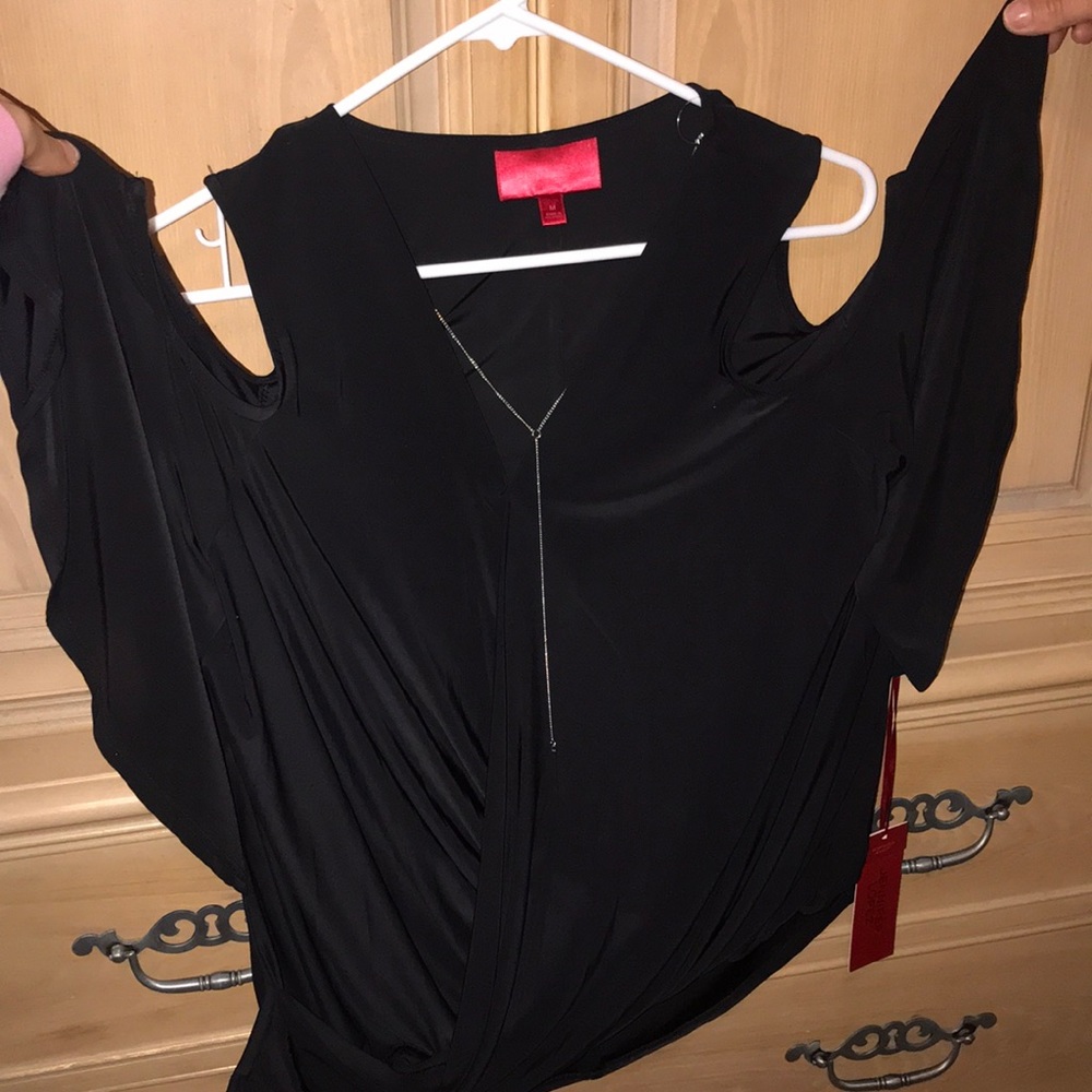 With tags COLD SHOULDER BLOUSE